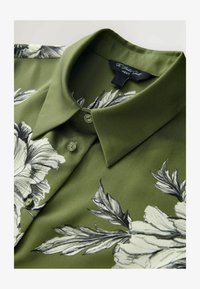 Selected, green ecru floral print
