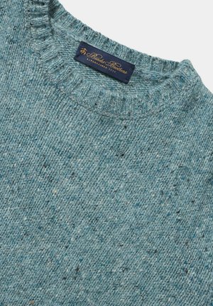 Brooks Brothers, SPECKLED CREWNECK  - Trui - light blue