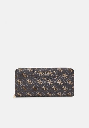 Guess BRENTON ZIP AROUND - Lompakko - brown