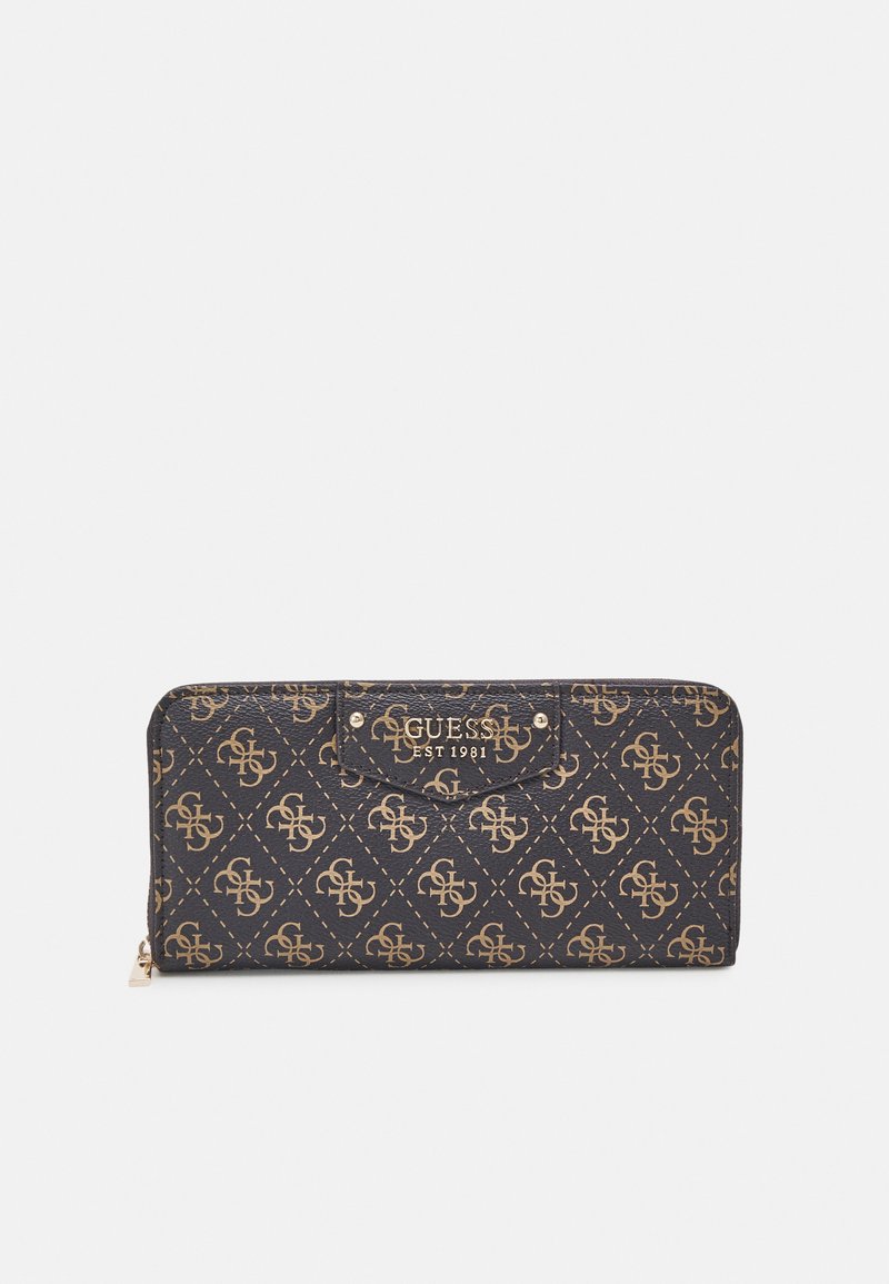 Guess BRENTON ZIP AROUND - Wallet - brown