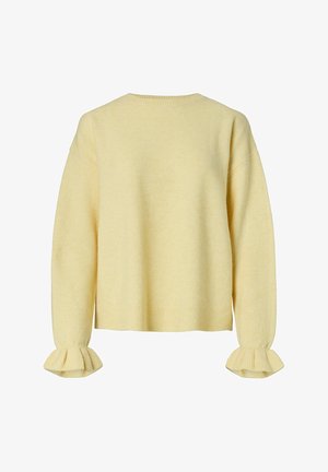 Pieces, PCSALLY LS FRILL CUFF KNIT NOOS BC - Trui - french vanilla