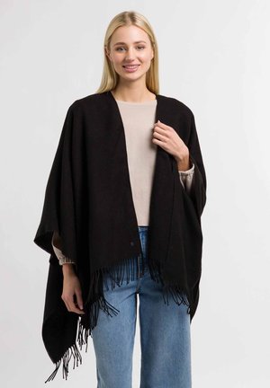PONCHO - Cape - black