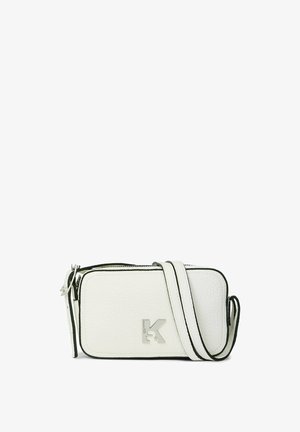 Karl Lagerfeld Jeans, KARL LAGERFELD JEANS CROSSBODY K LOGO CAMERA - Schoudertas - off white