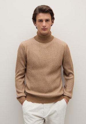 TURTLENECK SWEATER - Strickpullover - caramel yellow