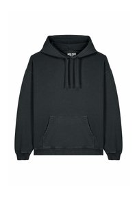 Musta puuvillane kapuutsiga sviiter, millel on ees tasku, nööriga kapuuts, soonikkoes varrukate ja alumise äärtega ning lõdva lõikega. Moodustab kaeluse peal logotagi.