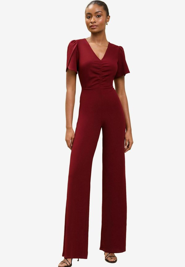 SHORT SLEEVE RUCHED FRONT - Jumpsuit