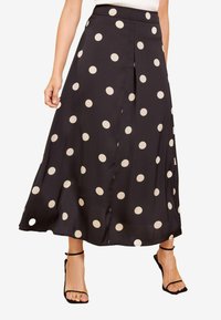 Friends Like These REGULAR FIT - POLKA DOT PRINT  - Maxi szoknya - black