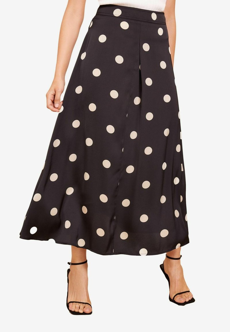 Friends Like These REGULAR FIT - POLKA DOT PRINT  - Maxi szoknya - black