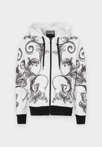 Versace Jeans Couture PAN BAROCCO OUTLINE - Hoodie - white - Zalando.co.uk