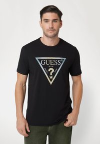 Guess Marškinėliai su spaudiniu - schwarz