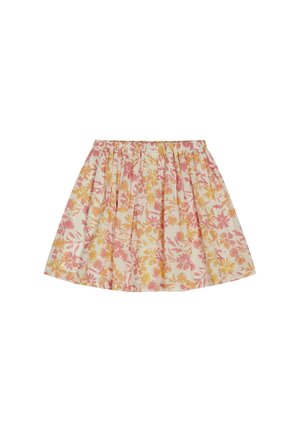 EMILINNM - Trapecinis sijonas - print offwhite rose yellow