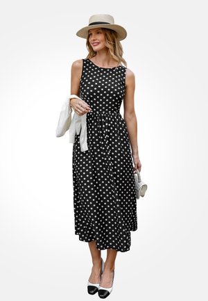 Freizeitkleid - black white