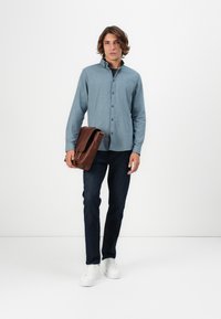 TOM TAILOR STRUCTURED SHIRT - Camisa - teal