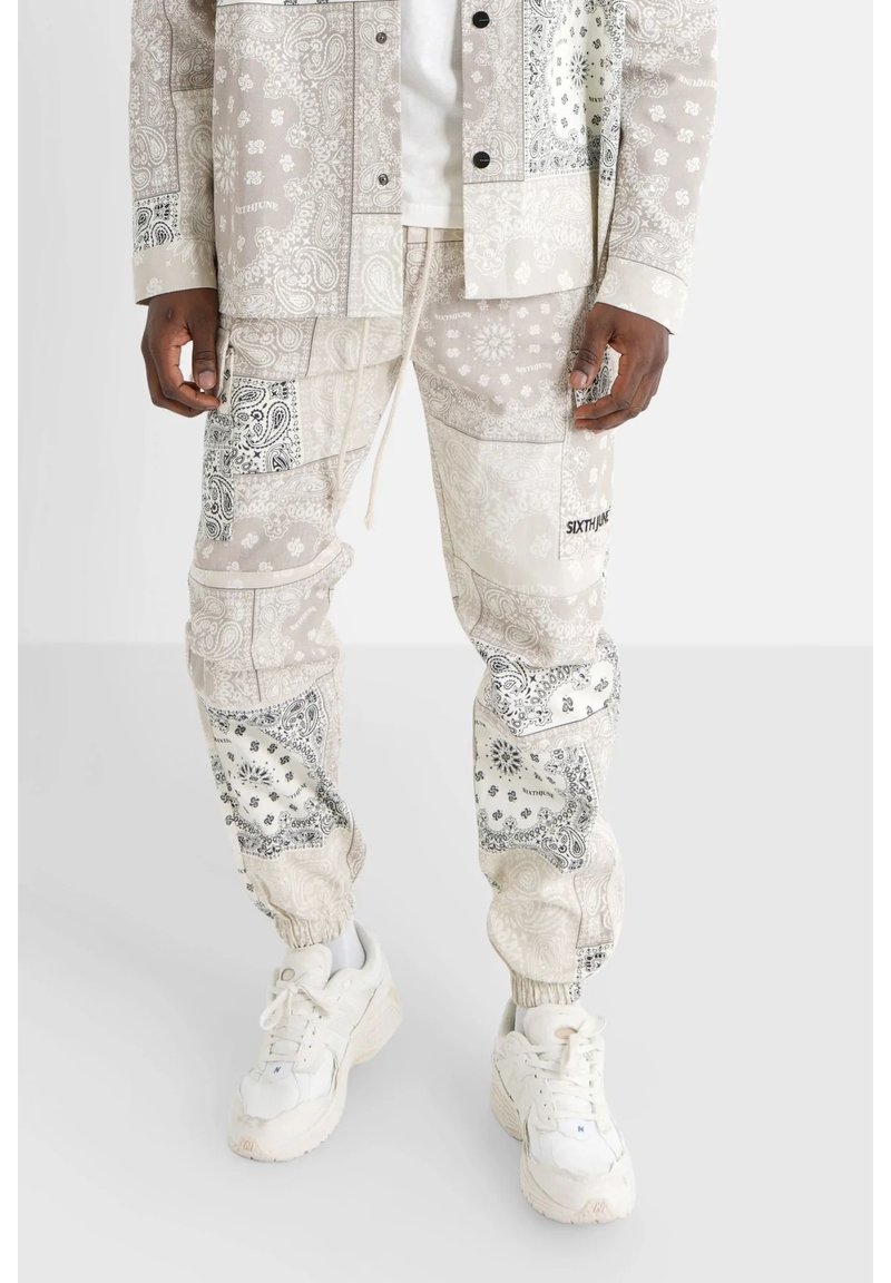 Sixth June BANDANA PATCHWORK PANTS - Cargobroek - beige