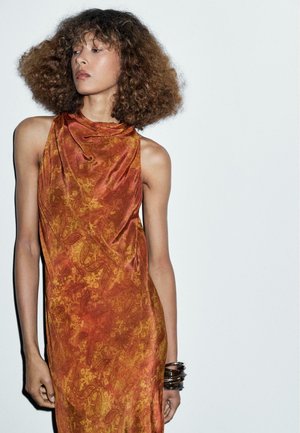 FLOWING - Cocktail dress / Party dress - orange