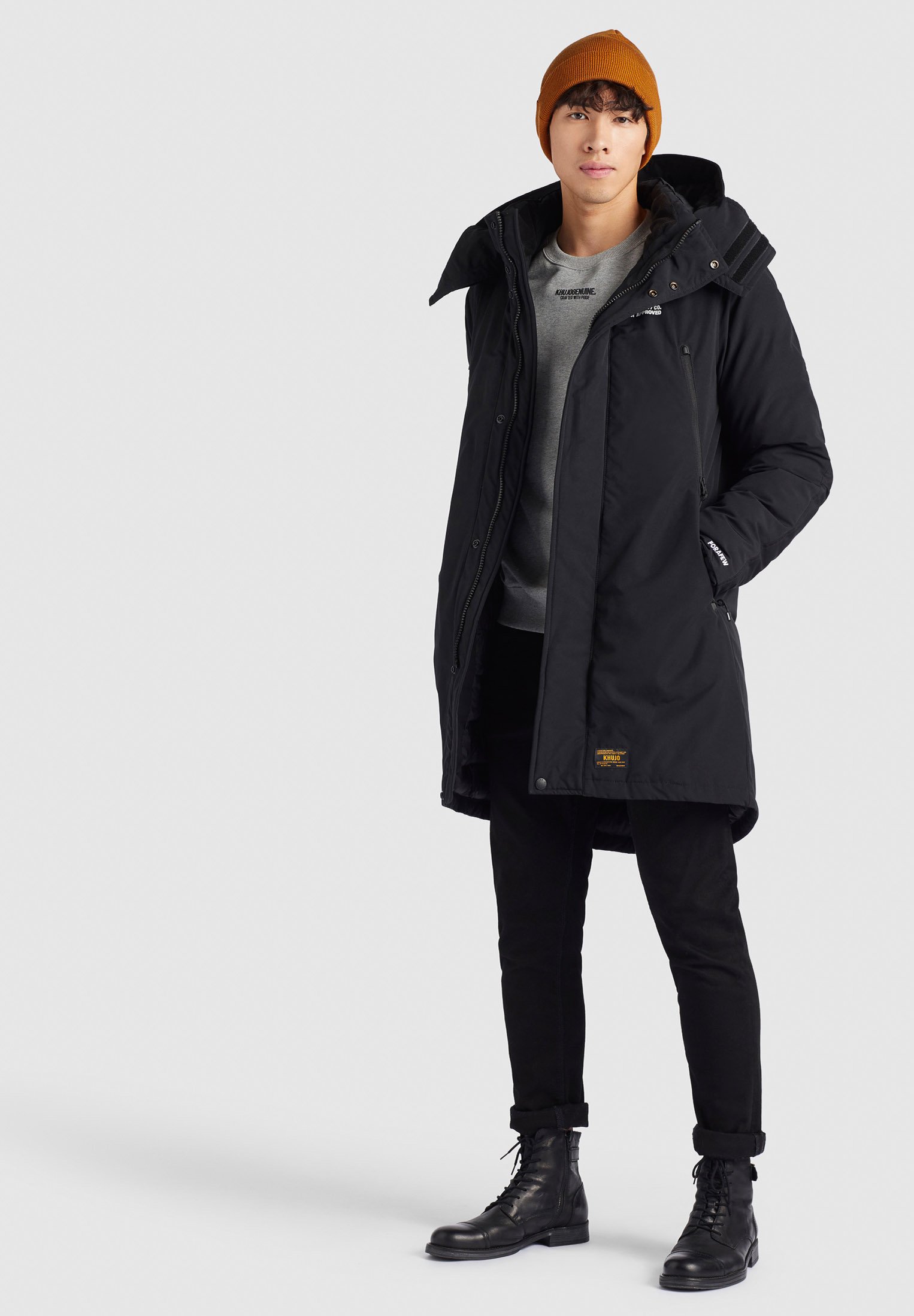 khujo CAPTAIN - Winterjas - schwarz/zwart - Zalando.nl