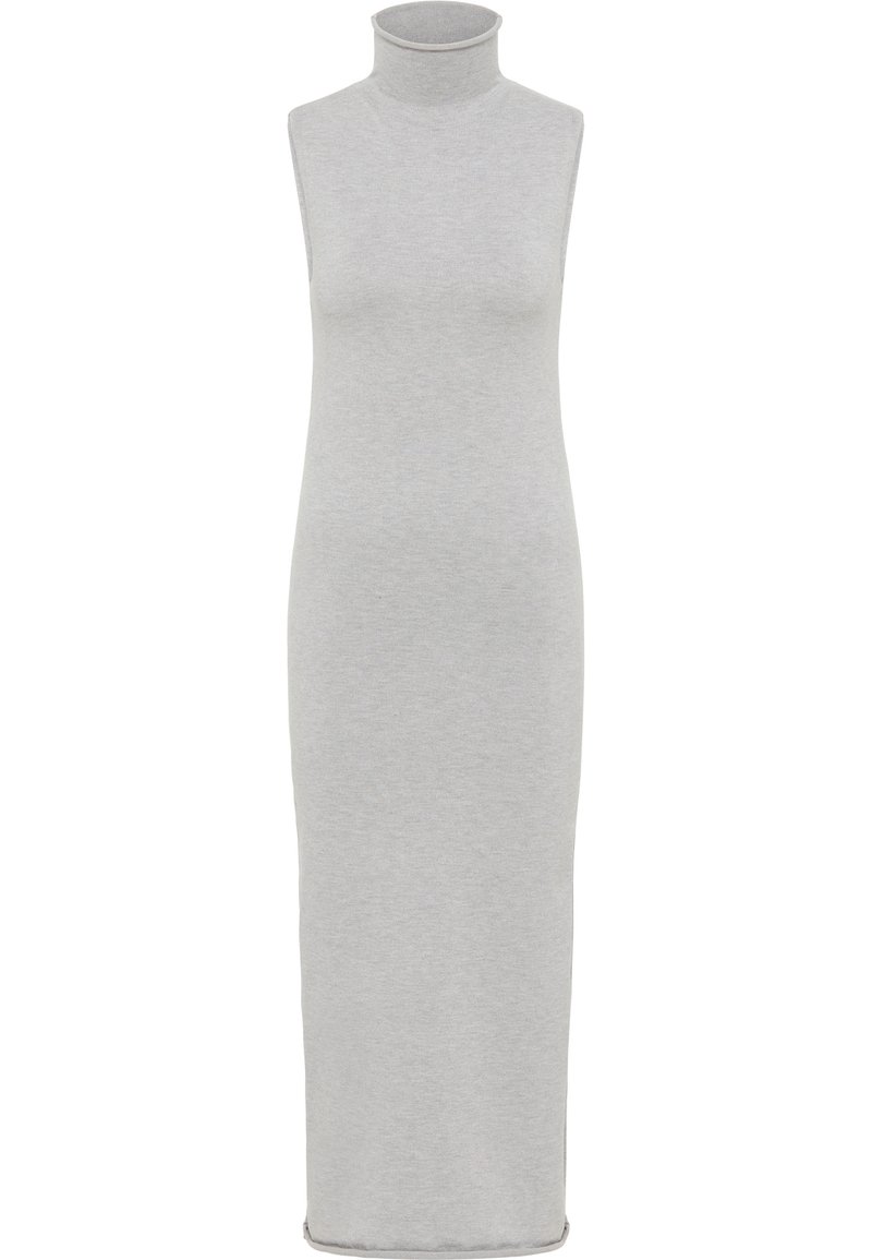 dreimaster Gebreide jurk grijs gemêleerd