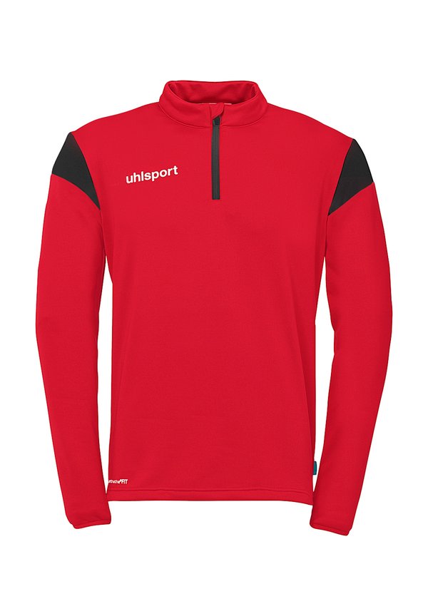 Fleecepullover - rot schwarz