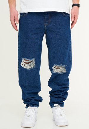 RIPPED JEANS TAPERED-FIT AMSTERDAM - Relaxed fit jeans - medium blue