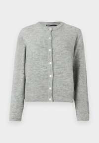 ONLSIMONI O-NECK - Chaqueta de punto - medium grey melange