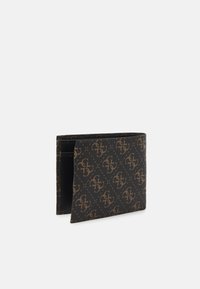 Guess MITO BILLFOLD WITH COIN - Lommebok - dark brown/ochre