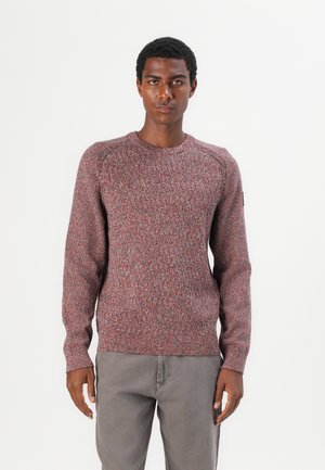 STRUCTURED MULTICOLOR CREW NECK  - Pulóver - red/green/multi coloured