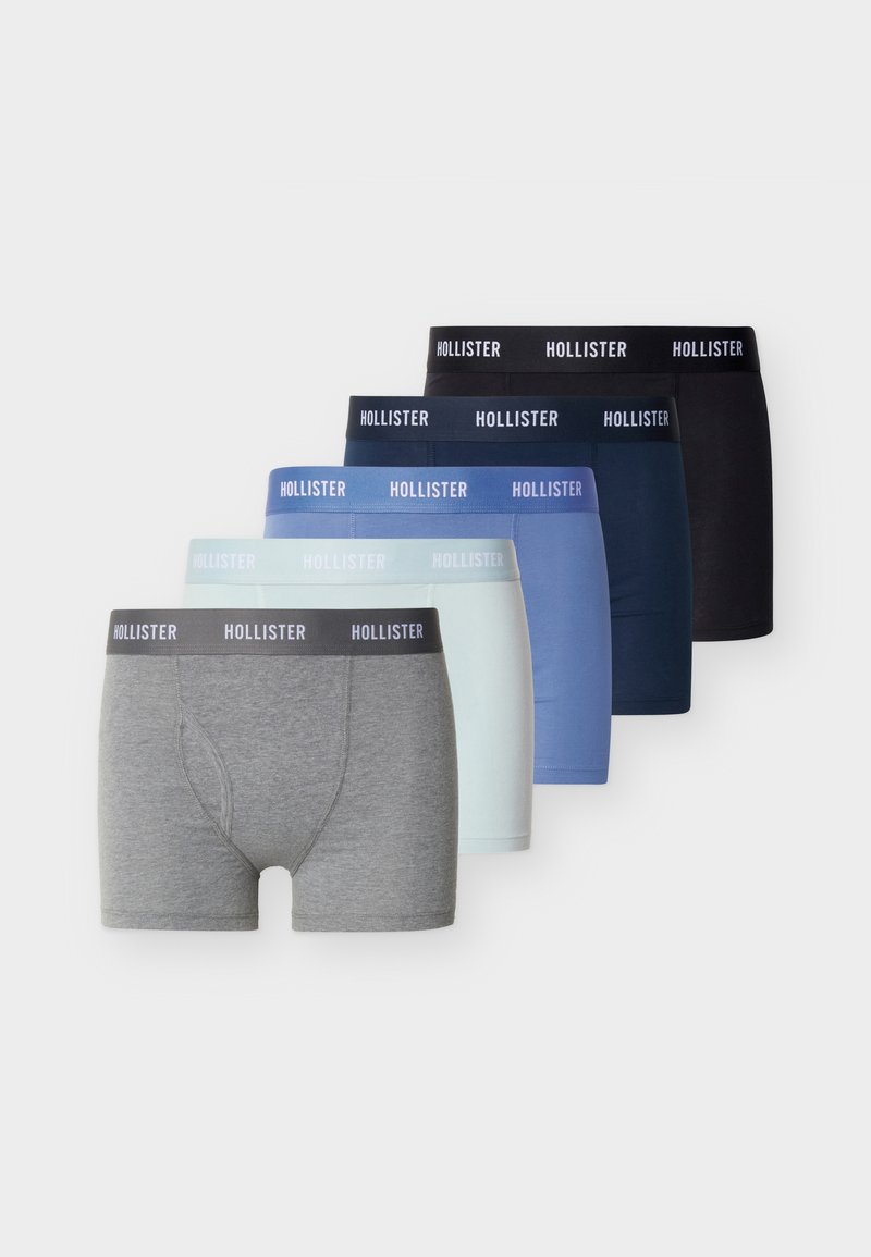 Hollister Co. FLY FRONT NEUTRAL 5 PACK - Trunks - black/grey/blue/dark ...