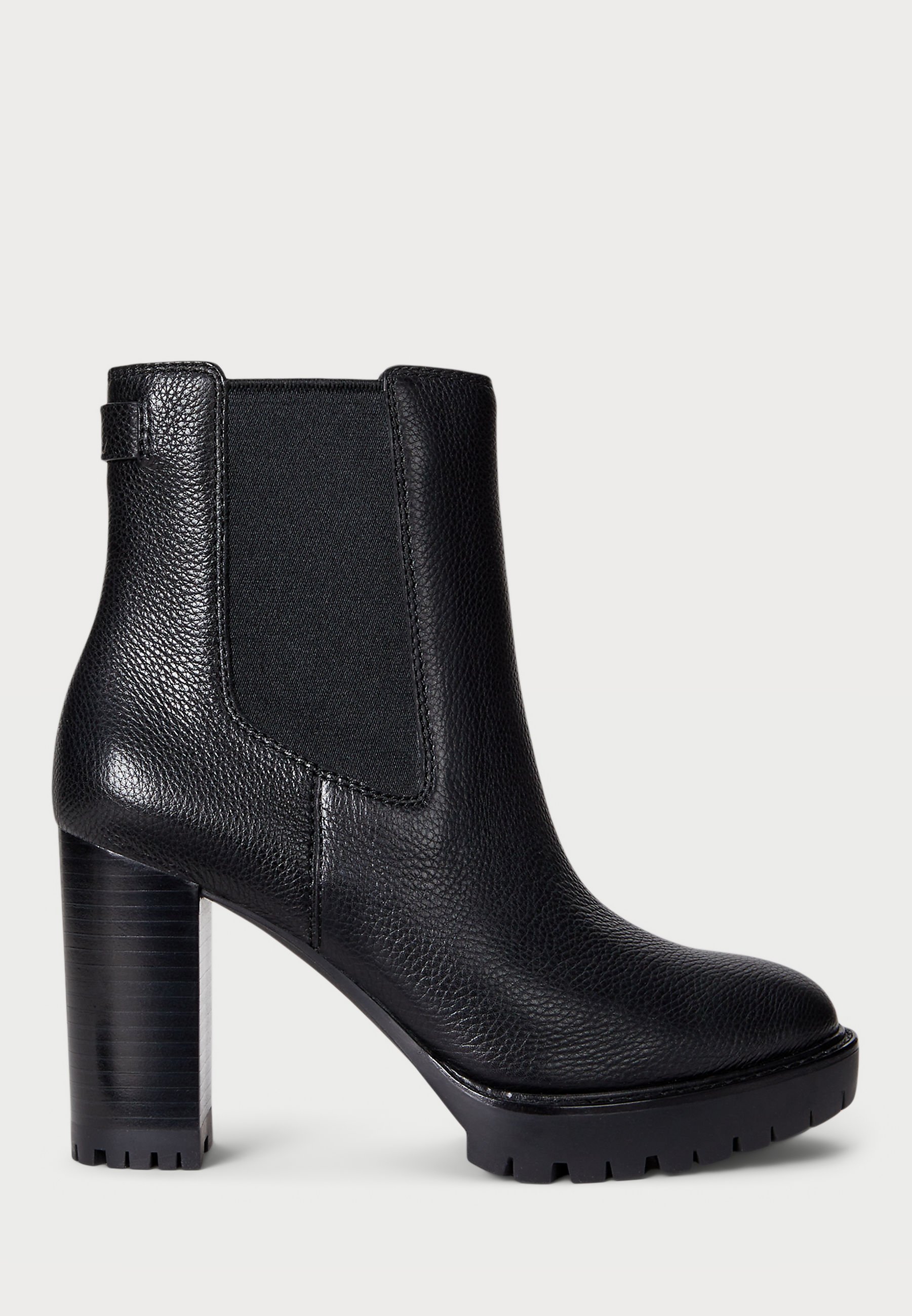 Lauren Ralph Lauren LAYNE PEBBLED LEATHER BOOTIE Classic ankle