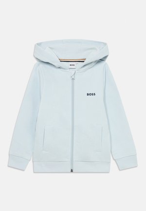 HOODED - Mikina so zipsom - pale blue