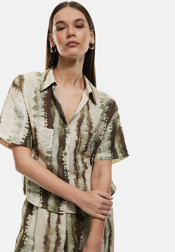 PATTERNED CROP - Hemdbluse