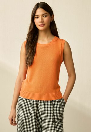 REGULAR FIT-CREW NECK - Top - orange