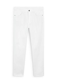 SLIM-FIT LIGHTWEIGHT TEXTURED WEAVE - Jean slim - white