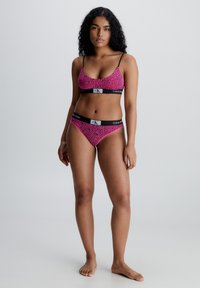 Calvin Klein Underwear UNLINED BRALETTE 1996 COTTON - Topp - abstract spots  fuchsia rose