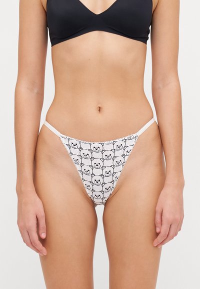 Moschino Underwear PERIZOMA 3 PACK - String - white fantasy