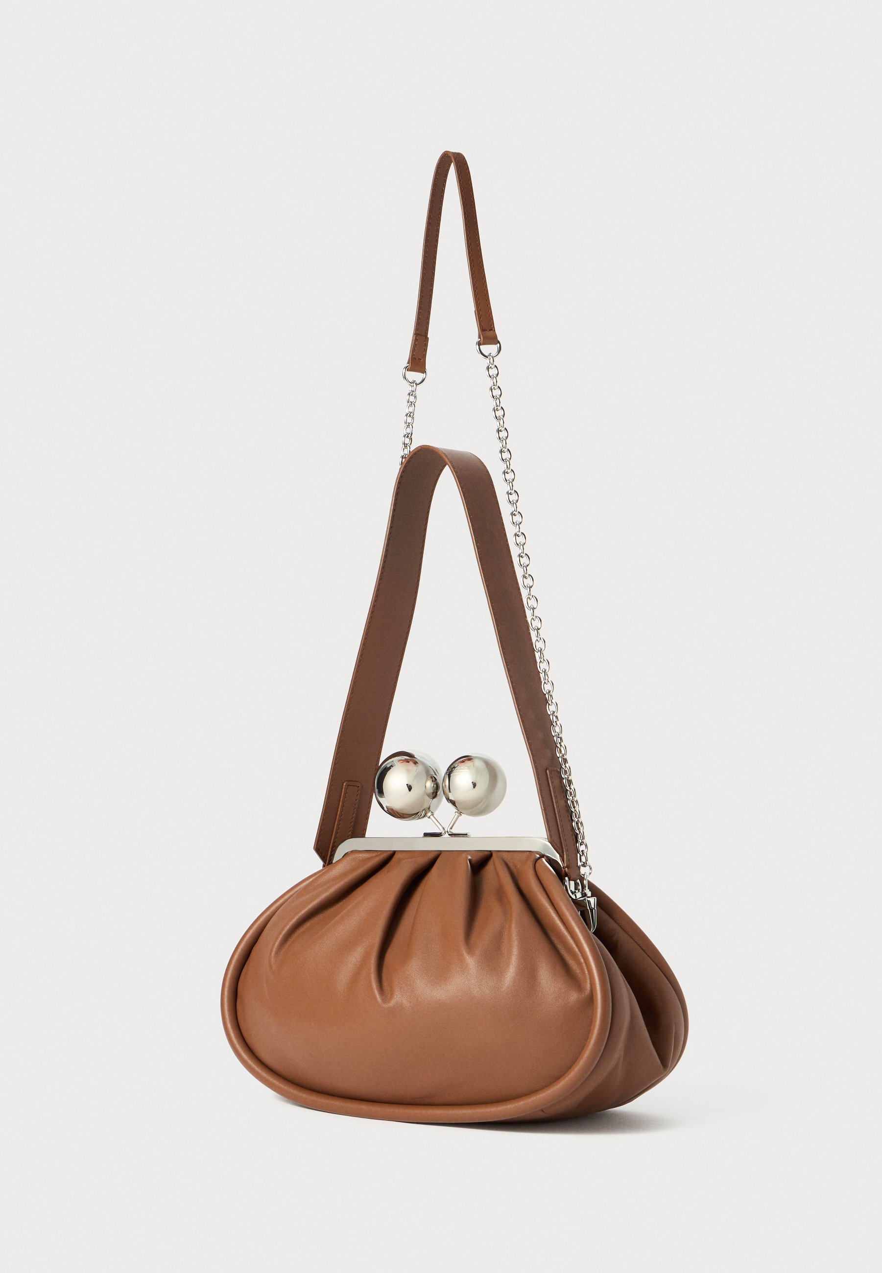 Weekend Max Mara MILVANEW - Geantă plic - dark brown/maroniu