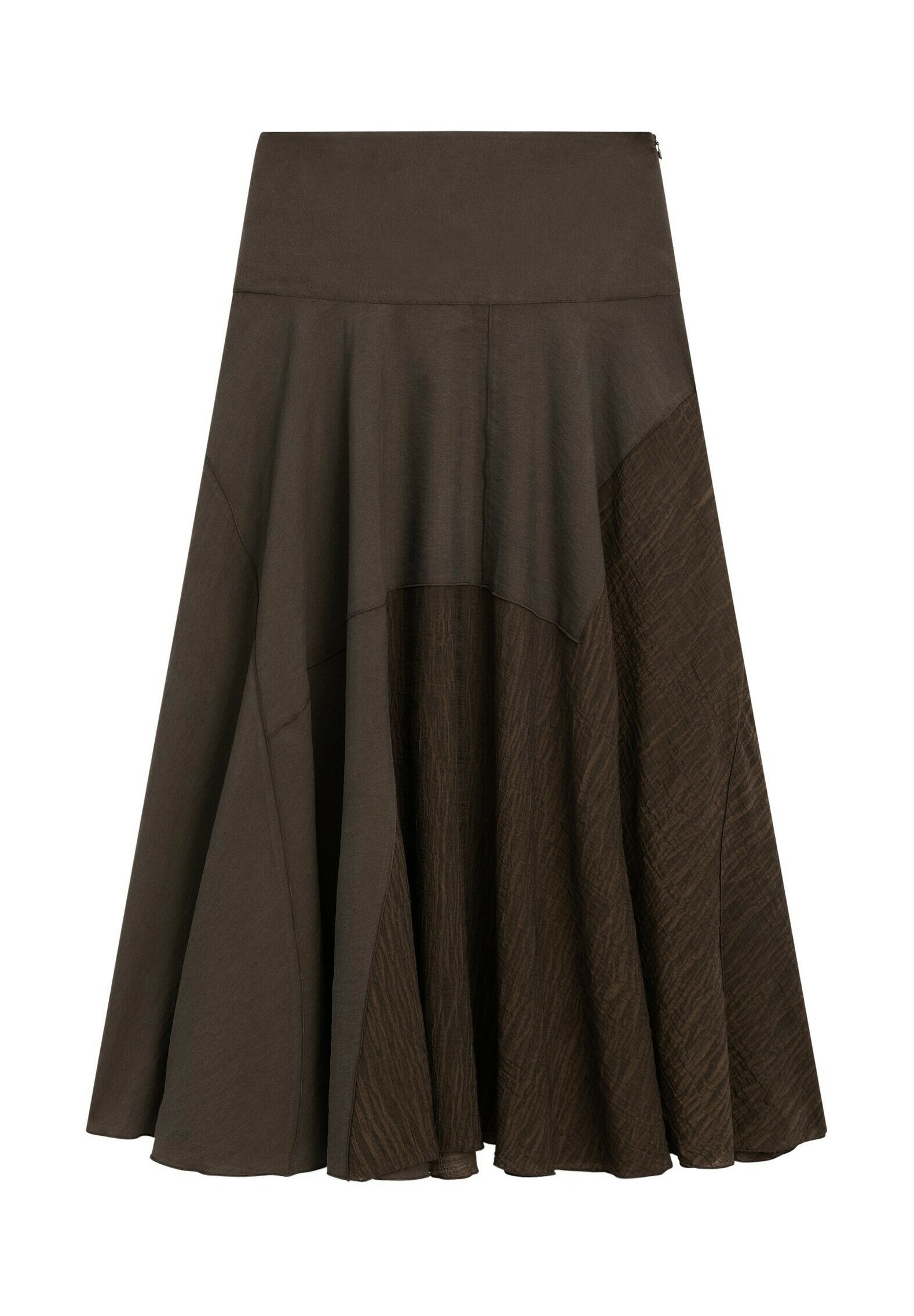 Massimo Dutti FLOUNCE WITH YOKE DETAIL - Maxi skirt