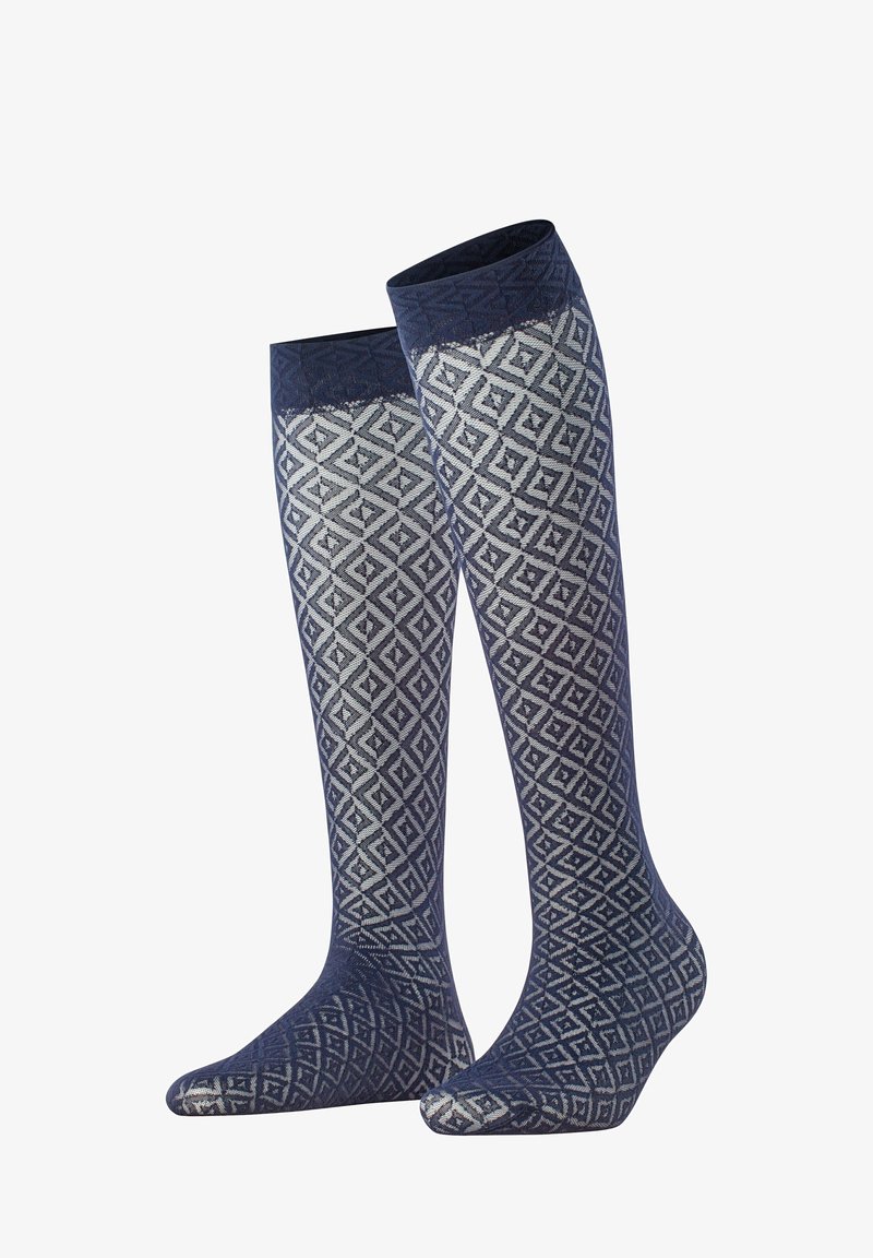 FALKE Tessellating 25 Denier sheer - Kniestrümpfe - marine