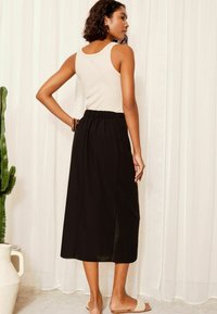 Friends Like These LIGHTWEIGHT SARONG TIE SIDE REGULAR FIT - Fustă în formă de A - black