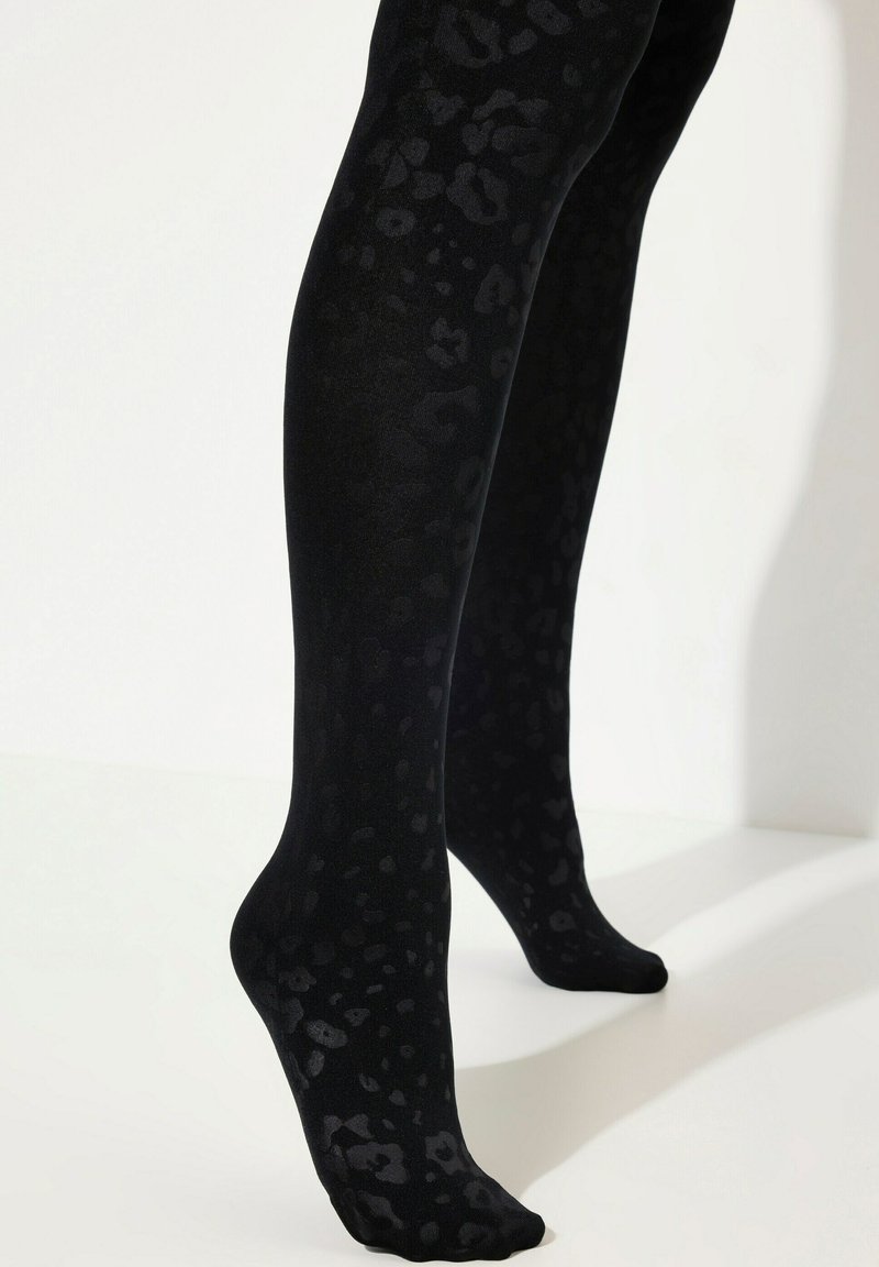 Ulla Popken Thermische panty voor dames, zwart, 52-54