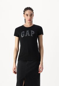 GAP FRANCHISE TEE 2 PACK - Triko s potiskem - grey/black
