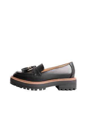 Lipsy, CHUNKY SNAFFLE TRIM DETAIL LOAFERS
 - Slipper - black