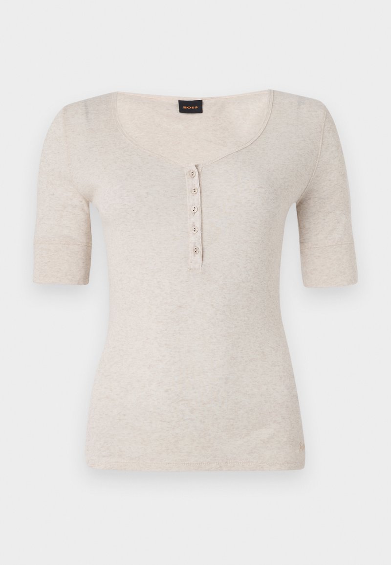 Boss T-shirt print wit Boss T-shirt print wit