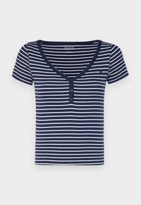 Hollister Co. HENLEY  - T-shirt basic - navy