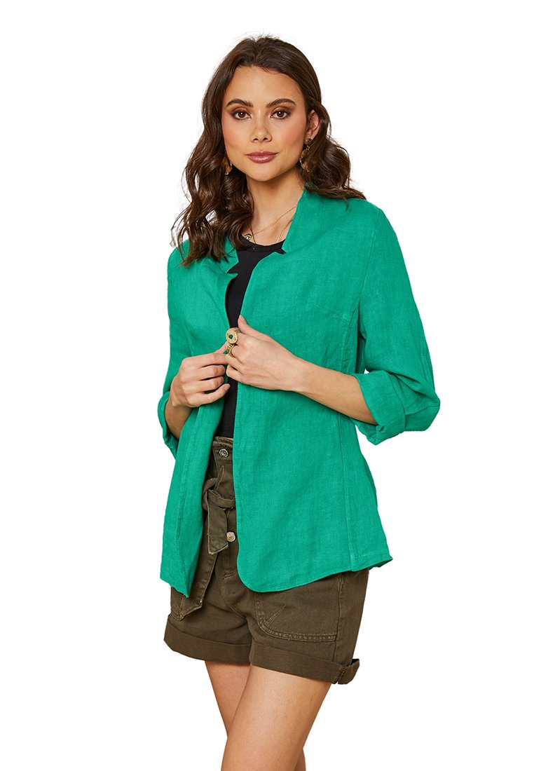 Le Monde du Lin Blazer groen Le Monde du Lin Blazer groen