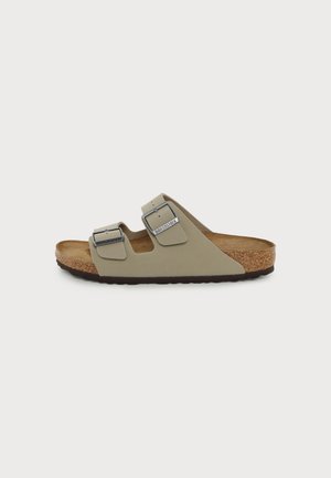 Birkenstock ARIZONA BF FADED KHAKI DARK BROWN UNISEX - Σανδάλια - faded khaki/dark brown