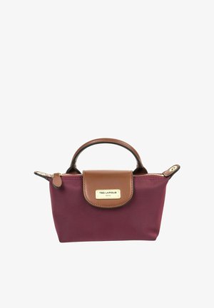 Ted Lapidus, TED LAPIDUS PETIT SAC À MAIN JAIMIE CARMIN COGNAC - Sac à main - carmin cognac