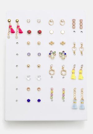 PURBAG 20 PACK - Earrings - blush/fuschia/ yellow/clear/gold-coloured