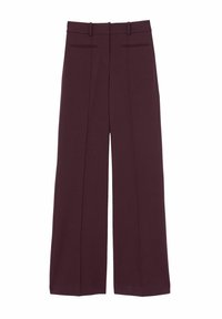 Reiss REGULAR FIT - CLAUDE FLARED  - Hlače - burgundy