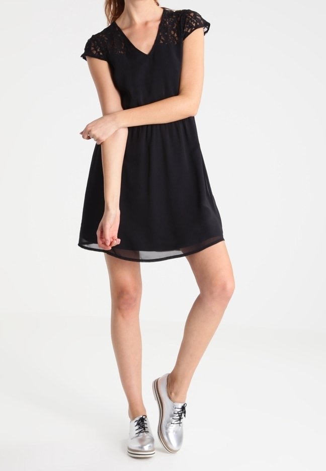 Robe Only En Dentelle Noire – Taille 36 – Polyester Doublé – Neuve Sans étiquettes