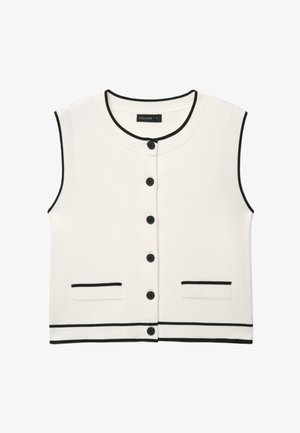 Calliope, MAGLIA TINTA UNITA - Veste sans manches - bianco lana
